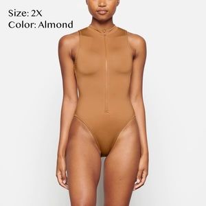 SKIMS Swim Zip Front Sleeveless One Piece